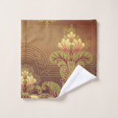 frise florale victorienne élégante fleur Art nouve (Gant de toilette)