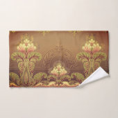 frise florale victorienne élégante fleur Art nouve (Serviette à main)