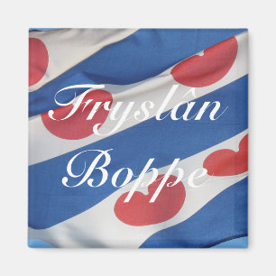 Frisian Flag (Fryslan Boppe) Fridge Magnet Magneet