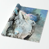 Frisky Appaloosa Mare Watercolour Cadeaupapier (Uitgerold)