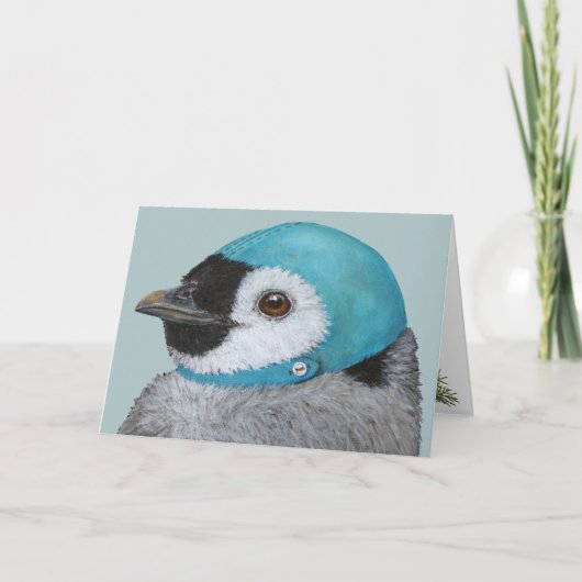 Frisky la carte de Noël du pingouin (Devant)