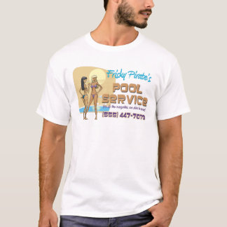 Frisky Pirate's Pool Service T-shirt