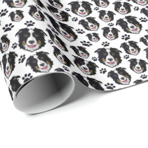 Frisky Scottish Border Collie Sheep Dog Pet Puppy Cadeaupapier