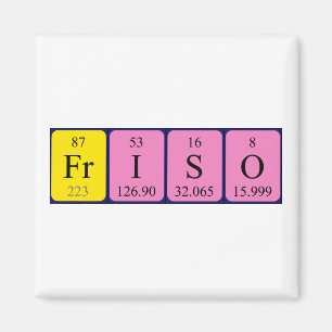 Friso periodieke table name magnet magneet