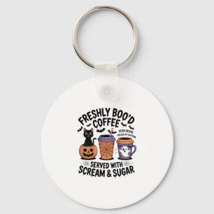 Frisse Boo'd Coffee Halloween Sleutelhanger