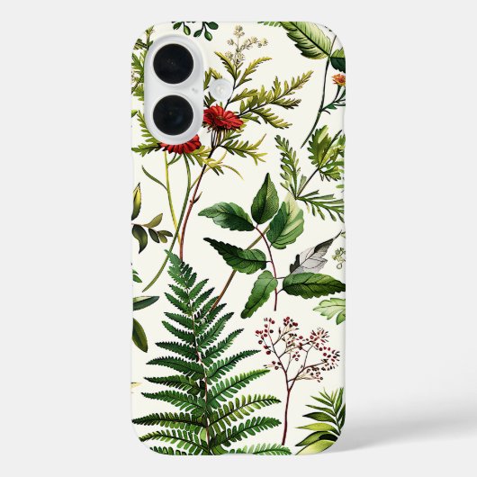 Frisse elegante delicate botanische iPhone-hoes Case-Mate iPhone Case (Achterkant)