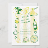 Frisse markt feestelijke douche kaart (Voorkant)