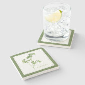 FRISSE PETERSELIE Marmersteen Onderzetter (+tekst) (Zijkant)