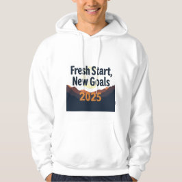 Frisse start nieuwe doelen 2025 hoodie