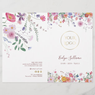 Frisse wildflower service menu brochure