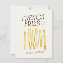 Frites liefhebbers grappig
