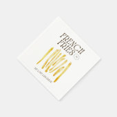 Frites liefhebbers grappig servet (Hoek)