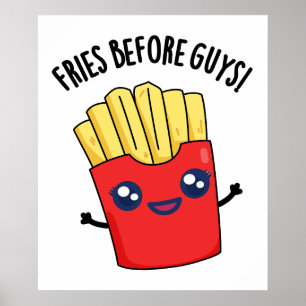 Frites Voor Mannen Grappige Frites Grap Poster