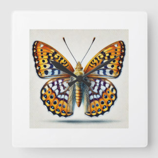 Fritillaries Butterfly 260824IREF243 - Watercolor Vierkante Klok