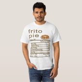 Frito pie Nutrition Facts label T-shirt (Voorkant volledig)