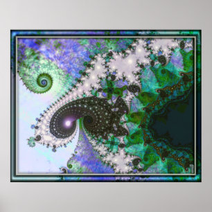 Fritte spiraalvormende variatie 4 art poster