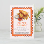 Friture de poisson & frites – Invitation décontrac (Debout devant)