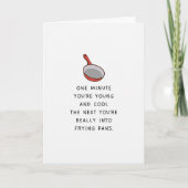 Frituurpan Funny Birthday Kaart (Voorkant)