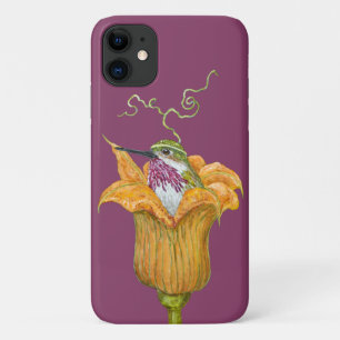 Fritz, de calliope hummingbird iPhone case