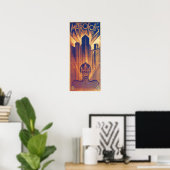 Fritz Lang METROPOLIS (1927) Poster Vintage du fil (Bureau à domicile)