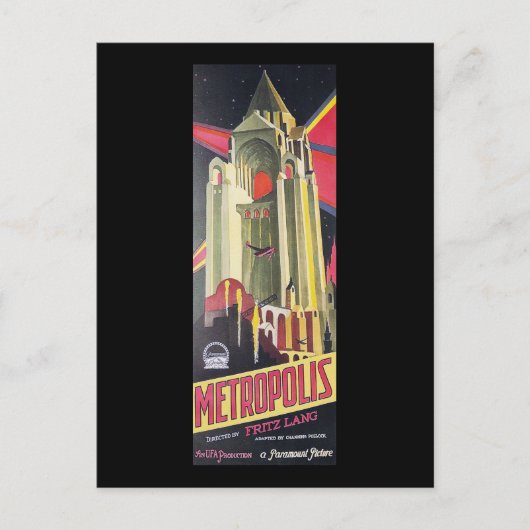 Fritz Lang Metropolis Briefkaart (Voorkant)