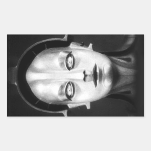 Fritz Lang's Maschinenmensch Rechthoekige Sticker (Voorkant)
