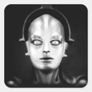 Fritz Lang's Maschinenmensch Vierkante Sticker