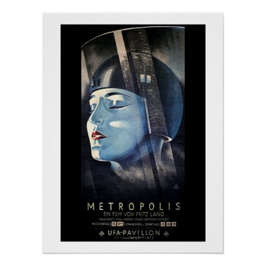 Fritz Lang's Metropolis (1927) Perfect Poster (Voorkant)