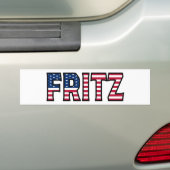 Fritz Nom Vorname USA Aufkleber Sticker Auto (En voiture)