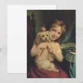 Fritz Zuber-Buhler - Een jong meisje met een bicho Kaart (Voorkant / Achterkant)