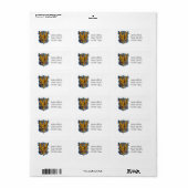 Friuli-wapen Adres Etiket (Full Sheet)