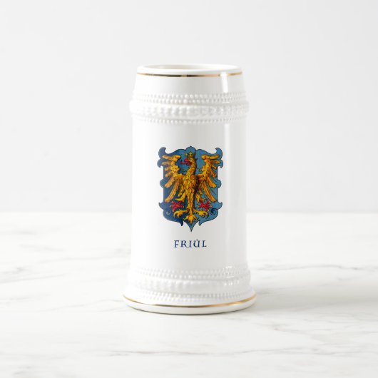 Friuli  wapenschild wit Bierstein Bierpul (Center)