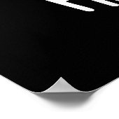 Frizz-Bee Funny Afro Bee Pun Dark BG Poster (Hoek)