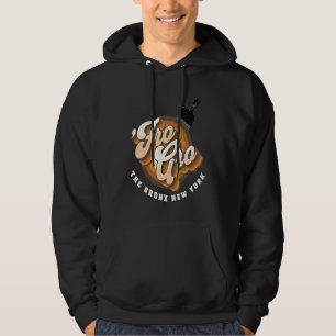 Fro Gro The Bronx New York Afro Kam Gebalde Vuis Hoodie
