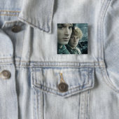 FRODO™ en Samwise sluiten Vierkante Button 5,1 Cm (In situ)