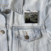 FRODO™ en Samwise Standing Vierkante Button 5,1 Cm (In situ)