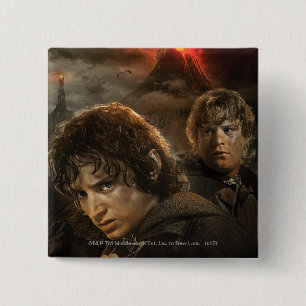 FRODO™ en Samwise Vierkante Button 5,1 Cm