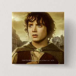 FRODO™ Golden Vierkante Button 5,1 Cm