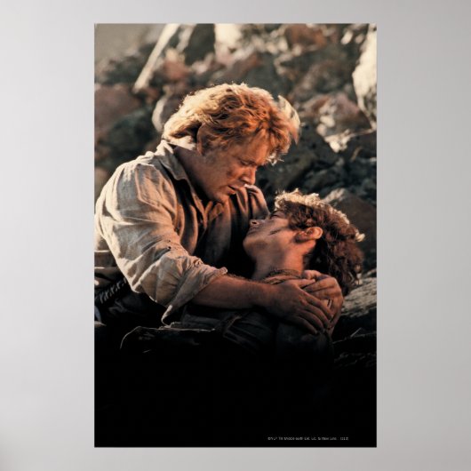 FRODO™ in de armen van Samwise Poster (Voorkant)