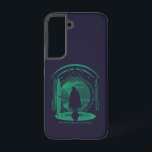 FRODO™ Leaving THE SHIRE™ Silhouette<br><div class="desc">THE LORD OF THE RINGS™ | Frodo stands at the doorway to Bag End in The Shire,  ready for adventure! Grab this on a cool graphic t-shirt,  tote bag,  or notebook! Shop this design on even more custom Zazzle gifts!</div>