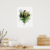 FRODO™ met Hobbits Vector Collage Poster (Keuken)