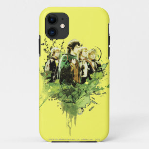 FRODO™ met VectorCollage Hobbits iPhone 11 Hoesje