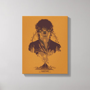 FRODO™ MOUNT DOOM™ Tengwar-inscriptie Grafisch Canvas Afdruk