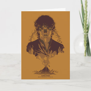 FRODO™ MOUNT DOOM™ Tengwar inscriptie grafisch Kaart