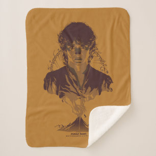 FRODO™ MOUNT DOOM™ Tengwar-inscriptie Grafisch Sherpa Deken