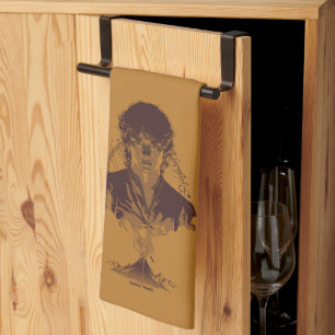 FRODO™ MOUNT DOOM™ Tengwar-inscriptie Grafisch Theedoek