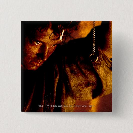 FRODO™-stappen op Ring Vierkante Button 5,1 Cm (Voorkant)