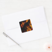FRODO™-stappen op Ring Vierkante Sticker (Envelop)