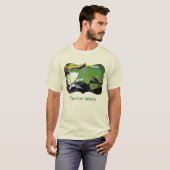 Frog Admiring Water Lily Nature Light Personalized T-shirt (Voorkant volledig)
