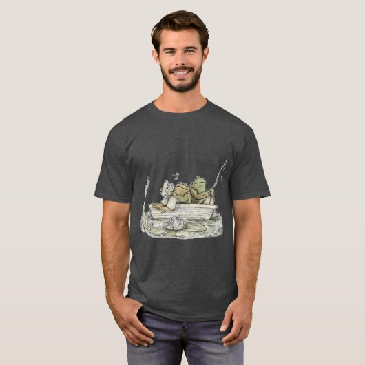 Frog andoad Fishing funny T-shirt (Voorkant volledig)